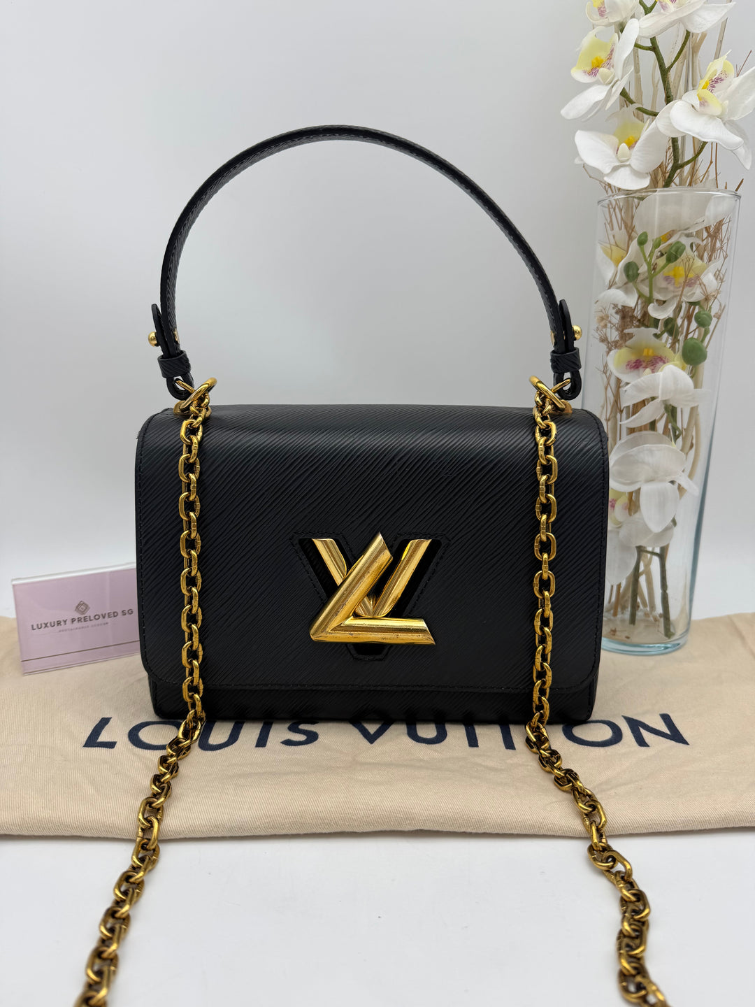 LOUIS VUITTON TWIST BLACK EPI GHW