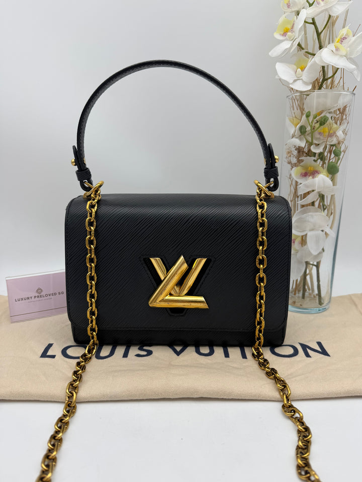 LOUIS VUITTON TWIST BLACK EPI GHW