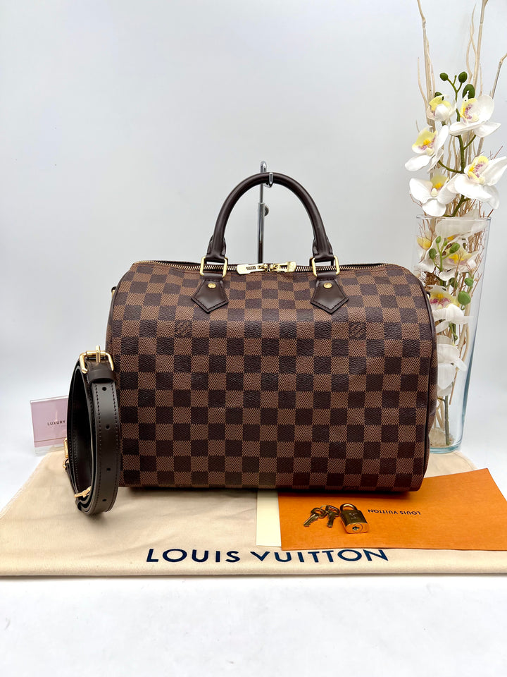 LOUIS VUITTON BANDOULIERE 30 DAMIER EBENE