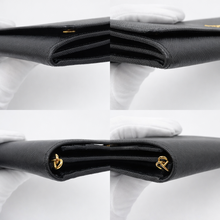 PRADA SAFFIANO WALLET ON CHAIN