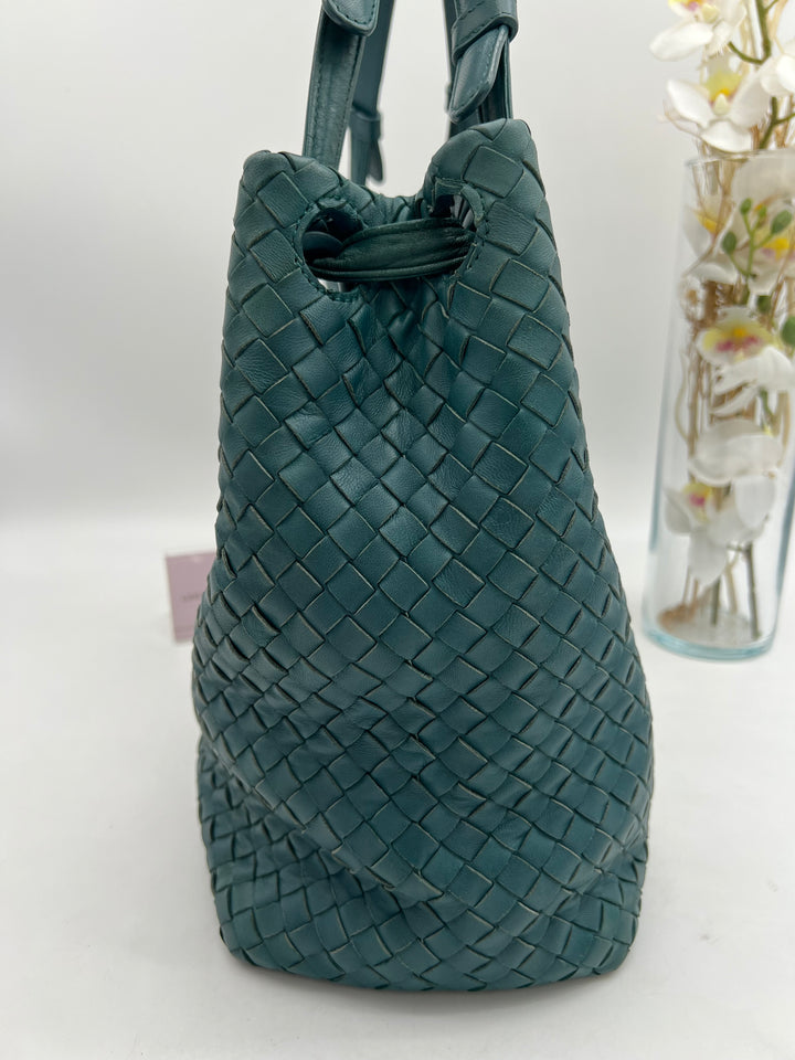 BOTTEGA VENETA INTRECCIATO WOVEN NAPPY SHOULDER BAH