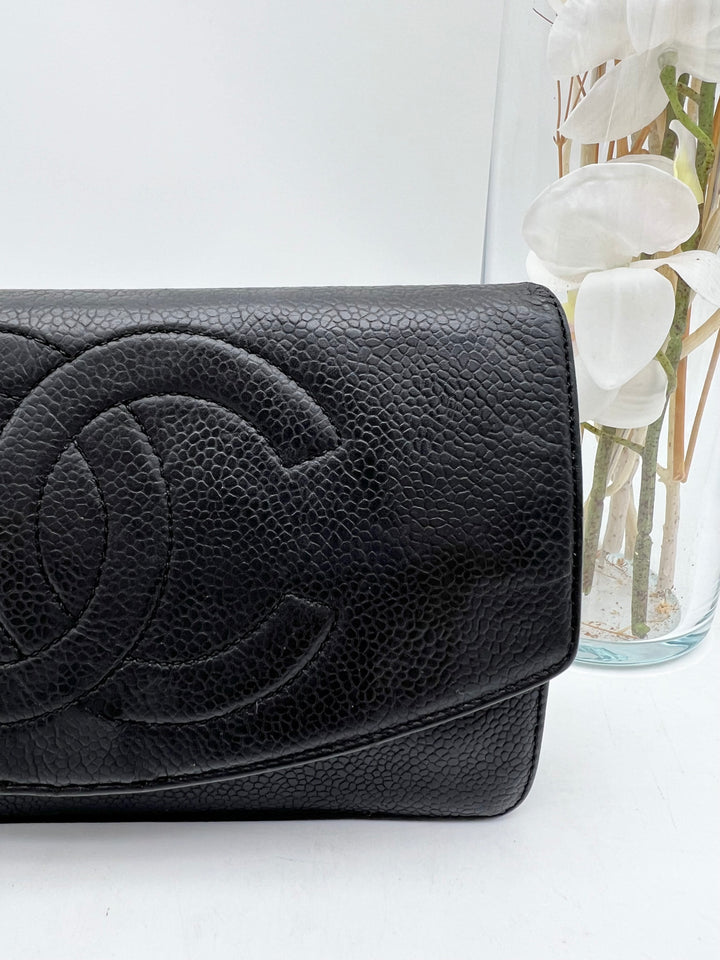 CHANEL LAMBSKIN TIMELESS CLUTCH