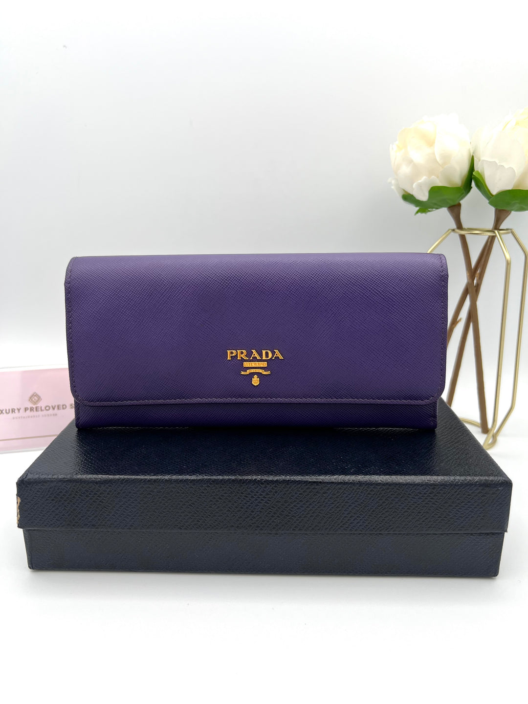 PRADA WALLET 2 TONED SAFFIANO LEATHER