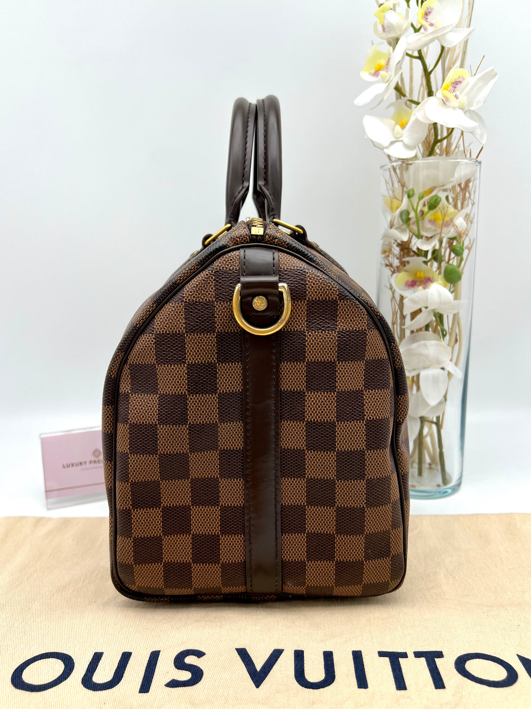 LOUIS VUITTON BANDOULIERE 30 DAMIER EBENE