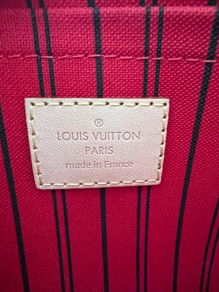 LOUIS VUITTON NEVERFULL MM MONOGR W/ POUCH ( RFID )