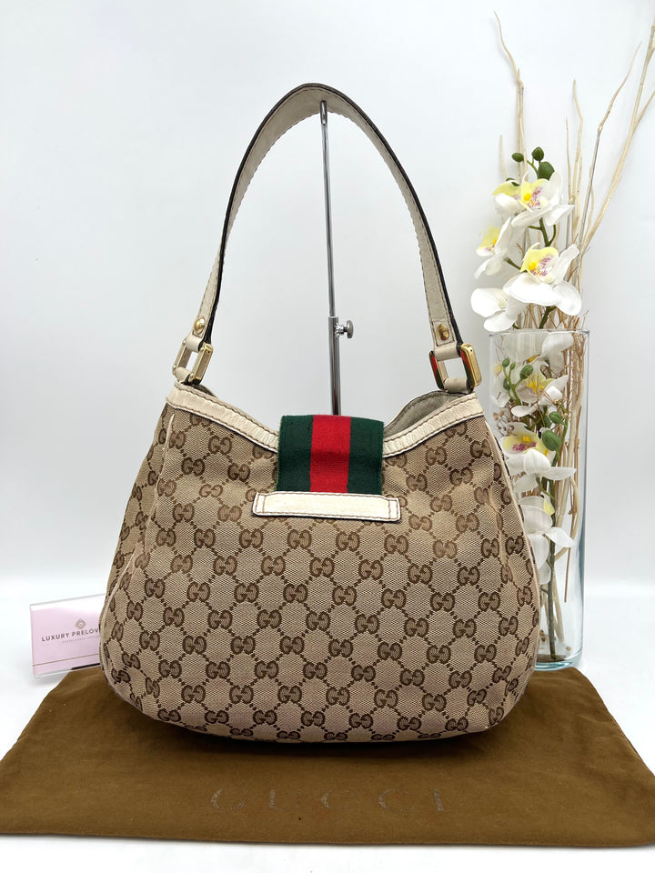 GUCCI CANVAS SMALL OPHIDIA SHOULDER BAG