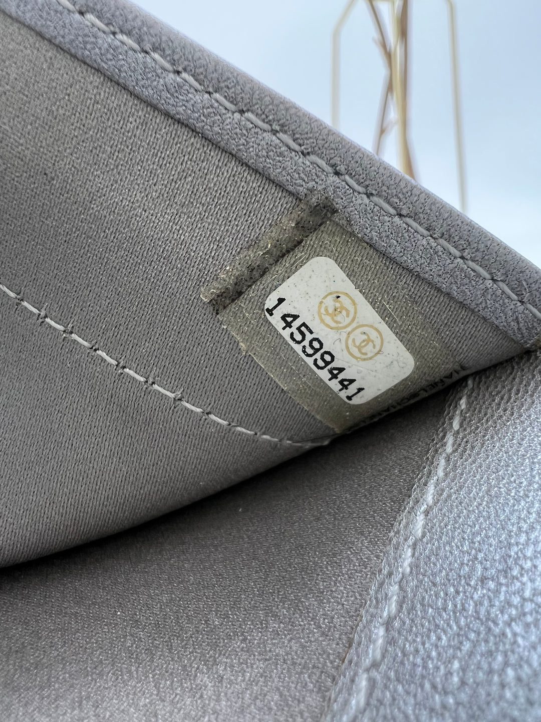 CHANEL LAMBSKIN CAMELLIA EMBOSSED ZIP AROUND ORGANISER WALLET