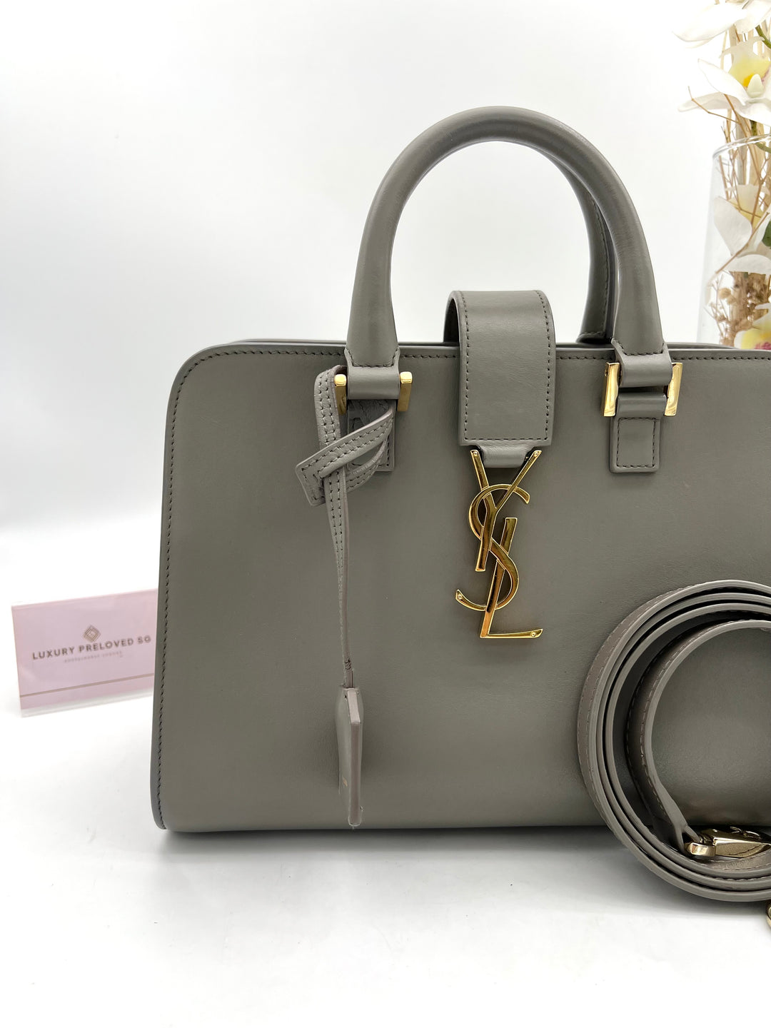 YVES SAINT LAURENT MONOGRAM CABAS BAG