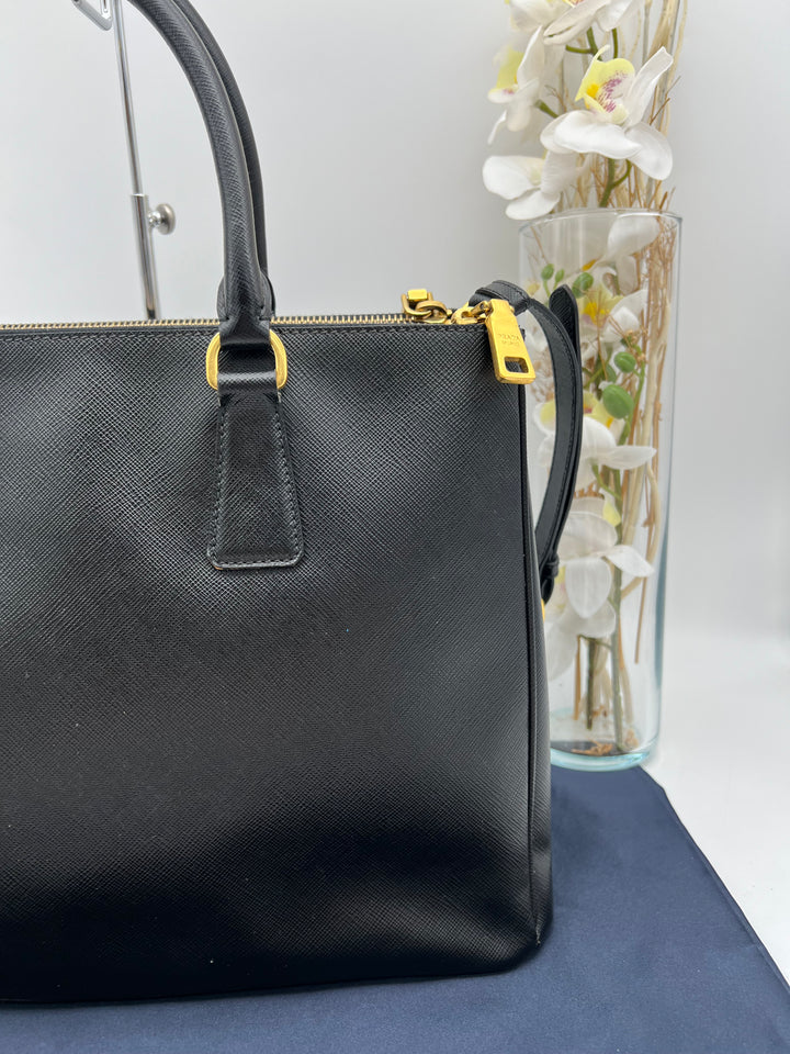 PRADA SAFFIANO DOUBLE ZIP
