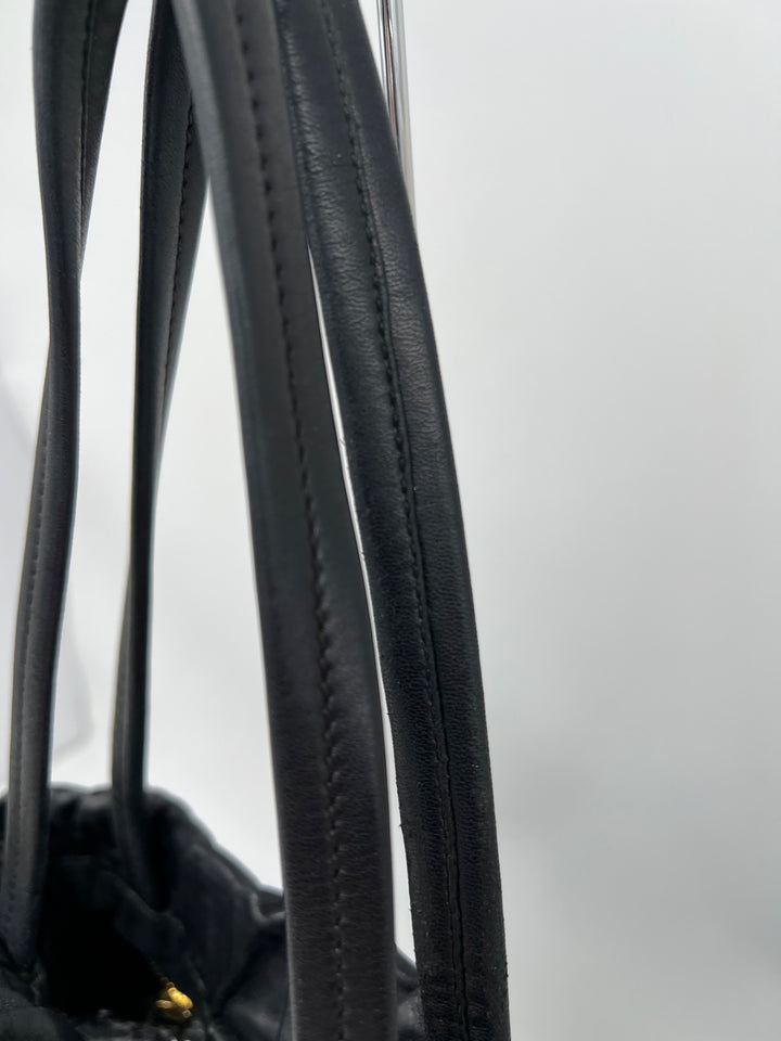 PRADA RIBBON LEATHER SHOULDER BAG