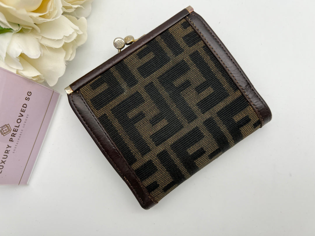 FENDI BI FOLD ZUCCA WALLET