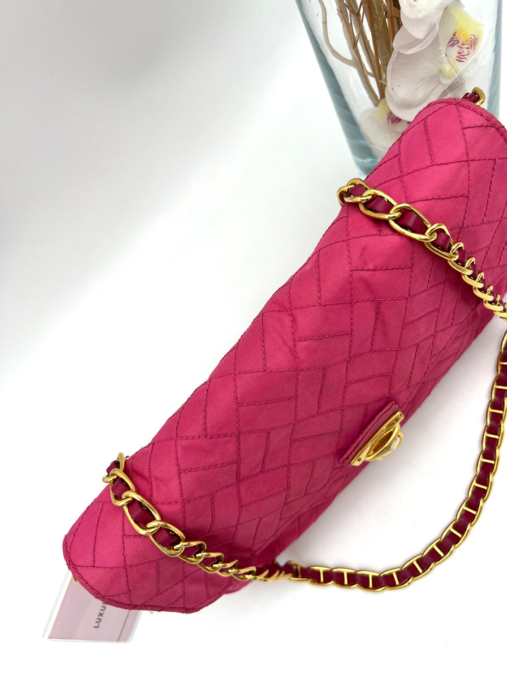 PRADA QUILTED NYLON CHAIN BAG