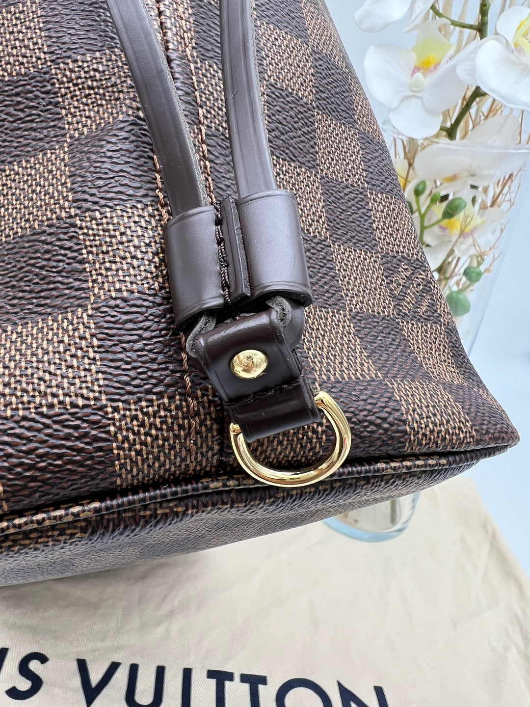 LOUIS VUITTON NEVERFULL MM DAMIER W/ POUCH (RFID)