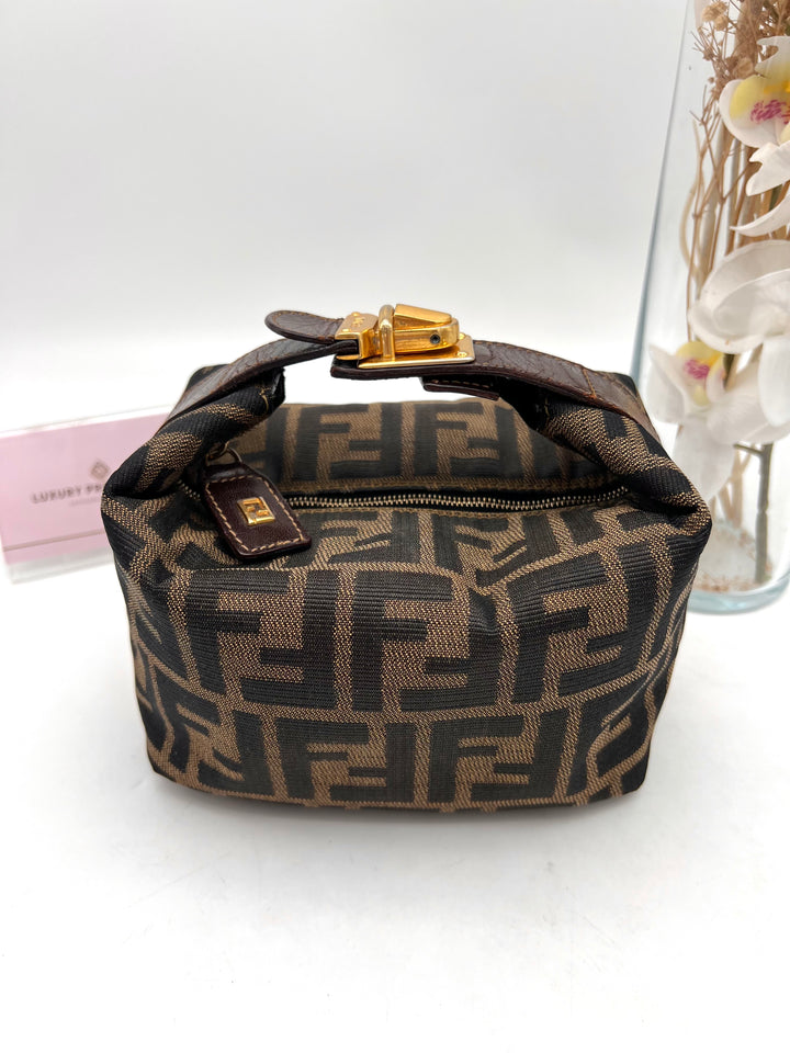 FENDI ZUCCA CANVAS SMAL HANDBAG