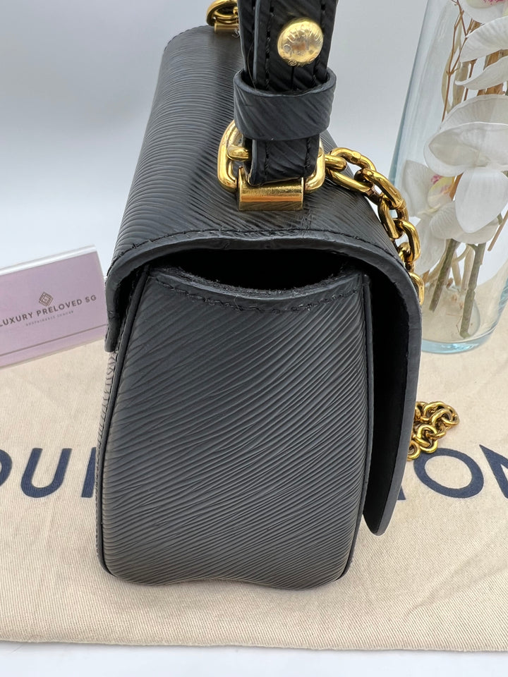 LOUIS VUITTON TWIST BLACK EPI GHW