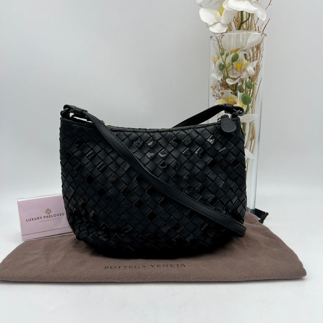 BOTTEGA BLACK SLING BAG