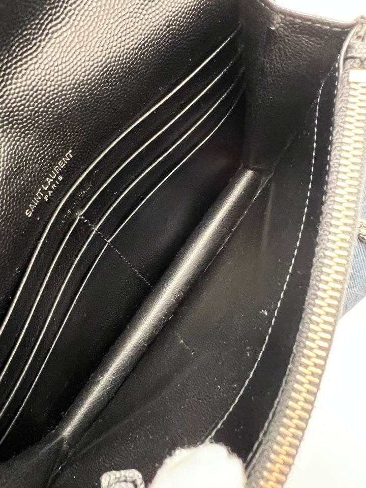 YVES SAINT LAURENT MONOGRAM ENVELOPE