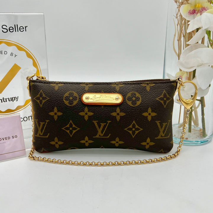 LOUIS VUITTON MILLA MM POCHETTE MONOGRAM