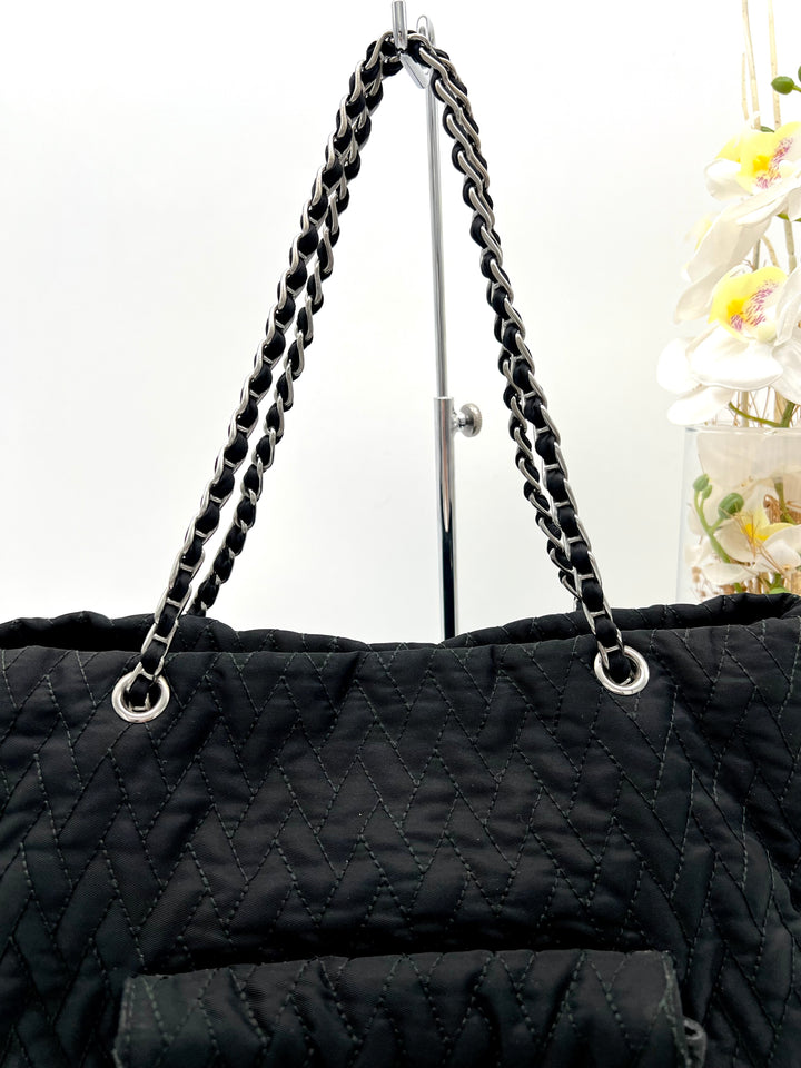 PRADA NYLON QUILTED CHAIN 2 WAY BAG