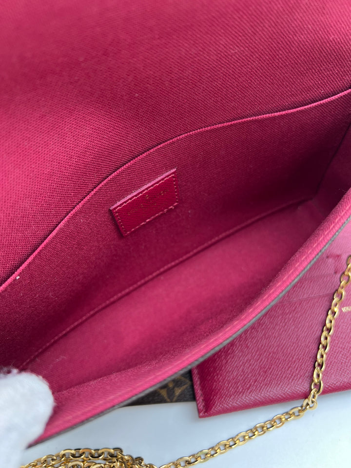 LOUIS VUITTON FELICIE MONOGRAM( RFID )