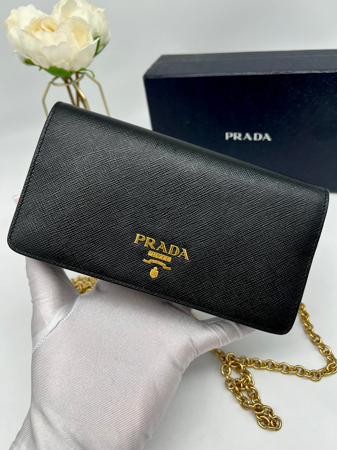 PRADA SAFFIANO CHAIN BAG