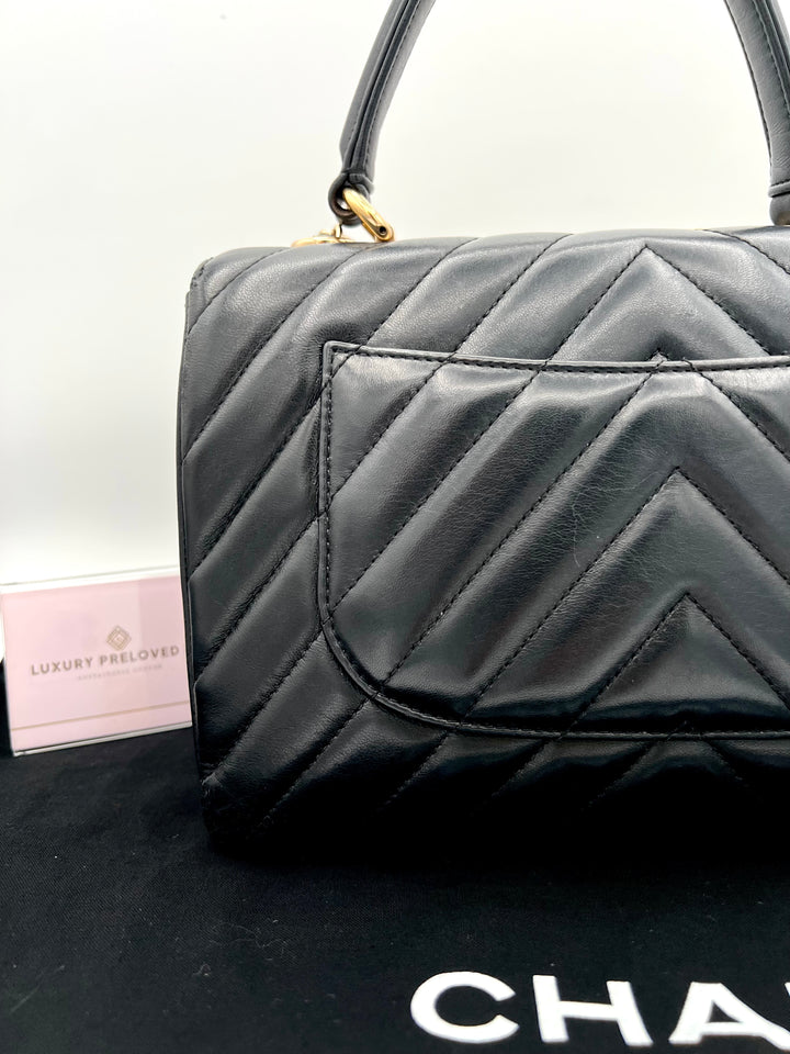 CHANEL TRENDY CHEVRON LAMBSKIN NO.25