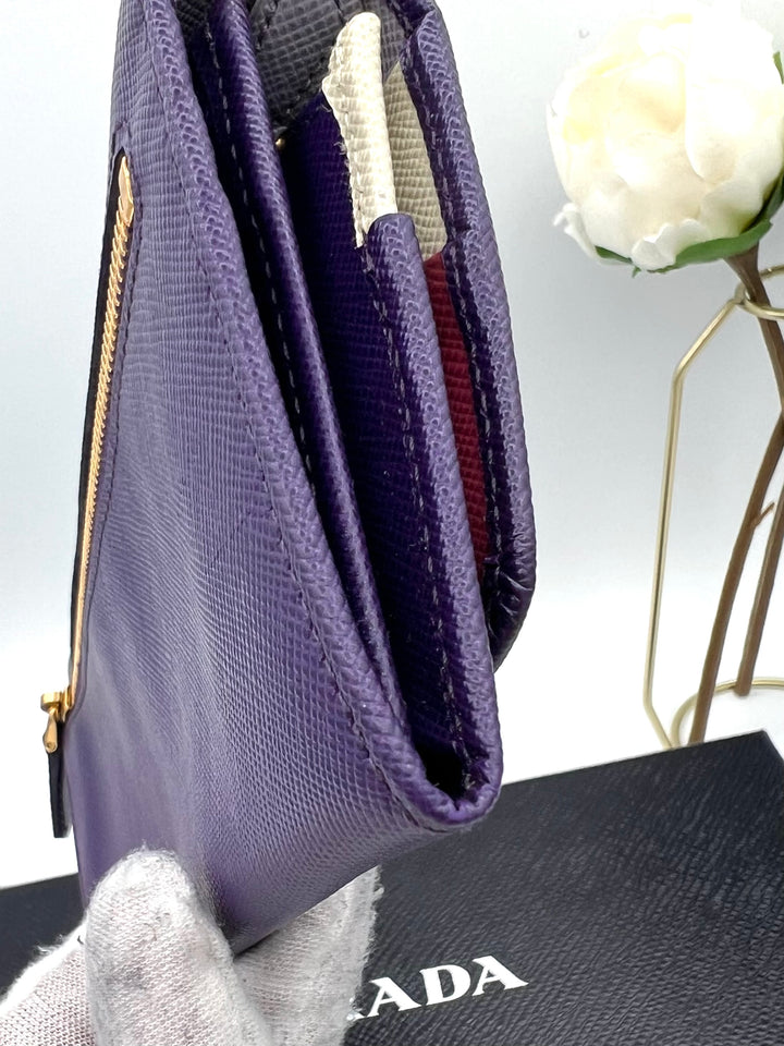 PRADA WALLET 2 TONED SAFFIANO LEATHER
