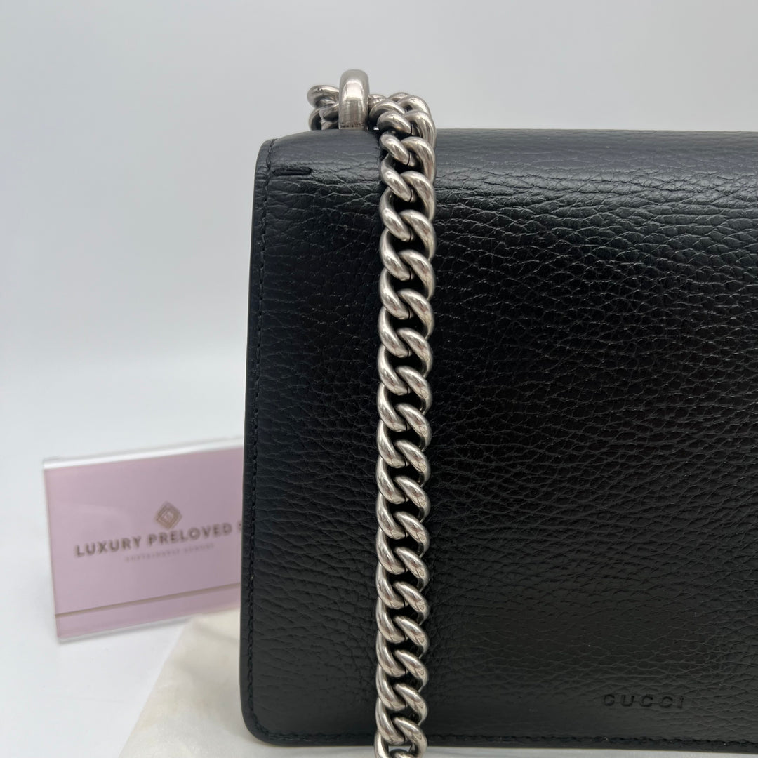 GUCCI DIONYSUS BLACK LEATHER