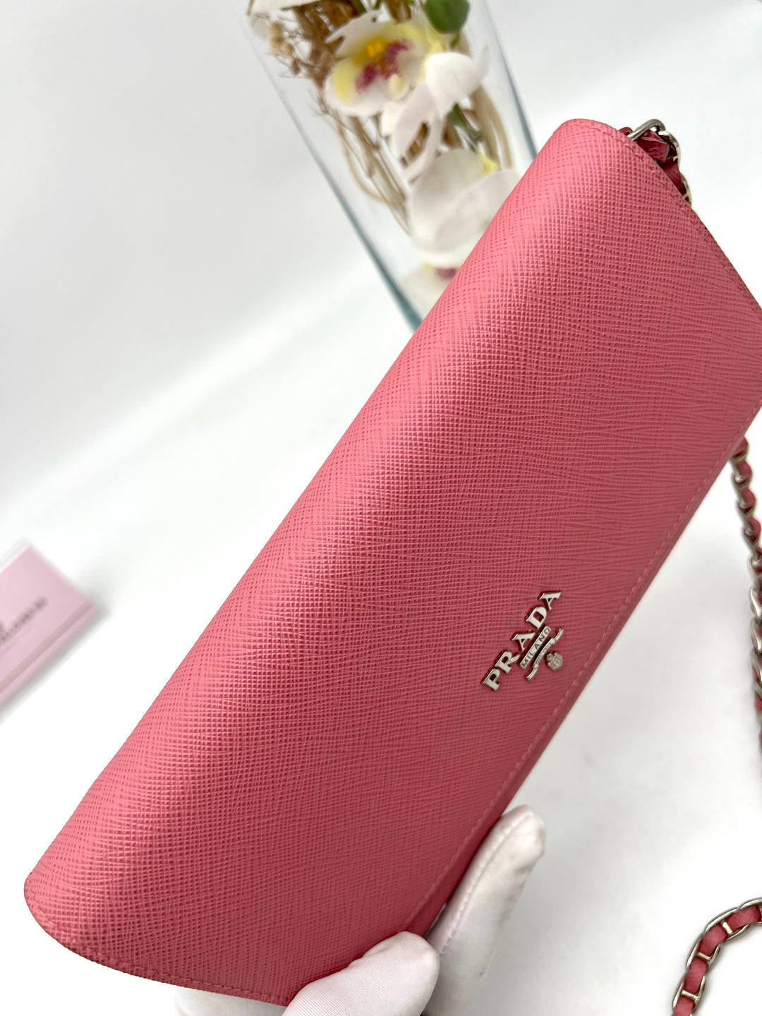PRADA SAFFIANO WALLET ON CHAN