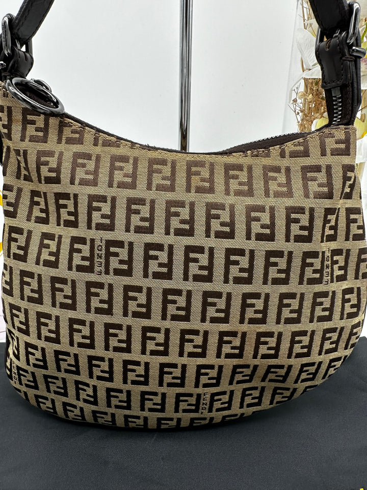 FENDI ZUCCA SADDLE BAG