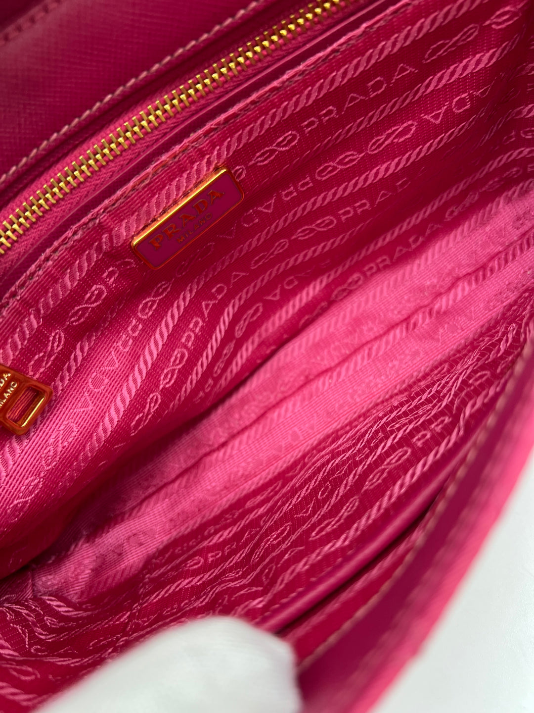 PRADA QUILTED NYLON CHAIN BAG