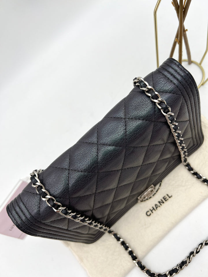 CHANEL BOY WALLET ON CHAIN