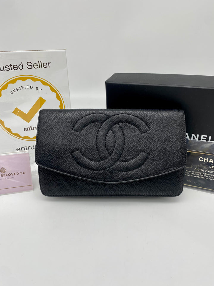 CHANEL CAVIAR TIMELESS CLUTCH