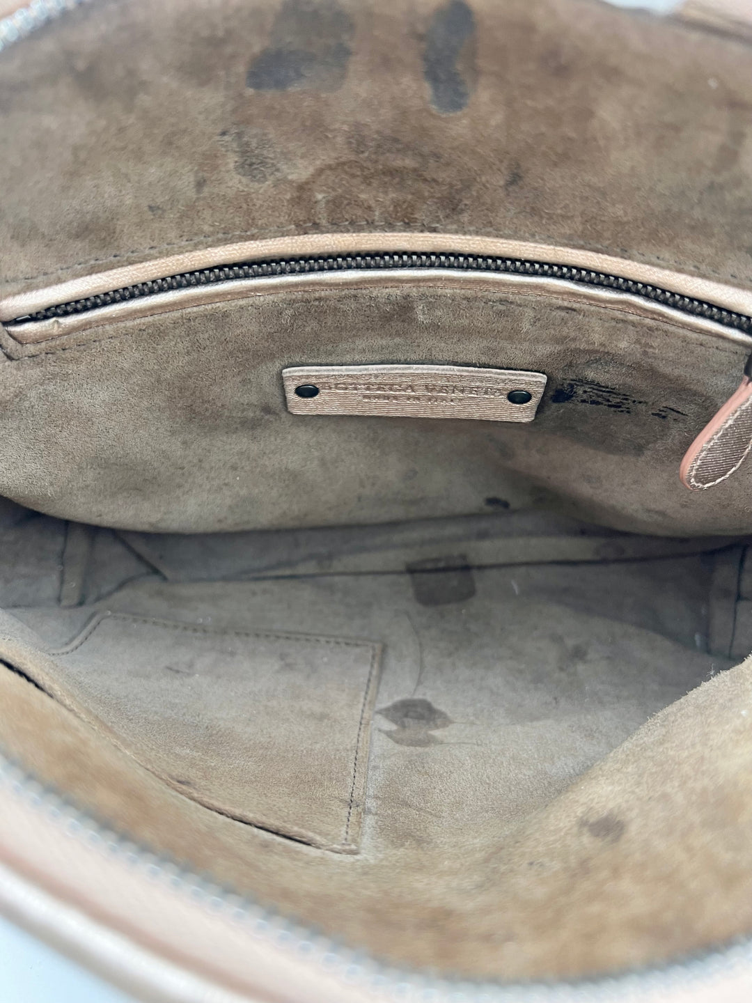 BOTTEGA PINK METTALIC LEATHER CROSSBODY