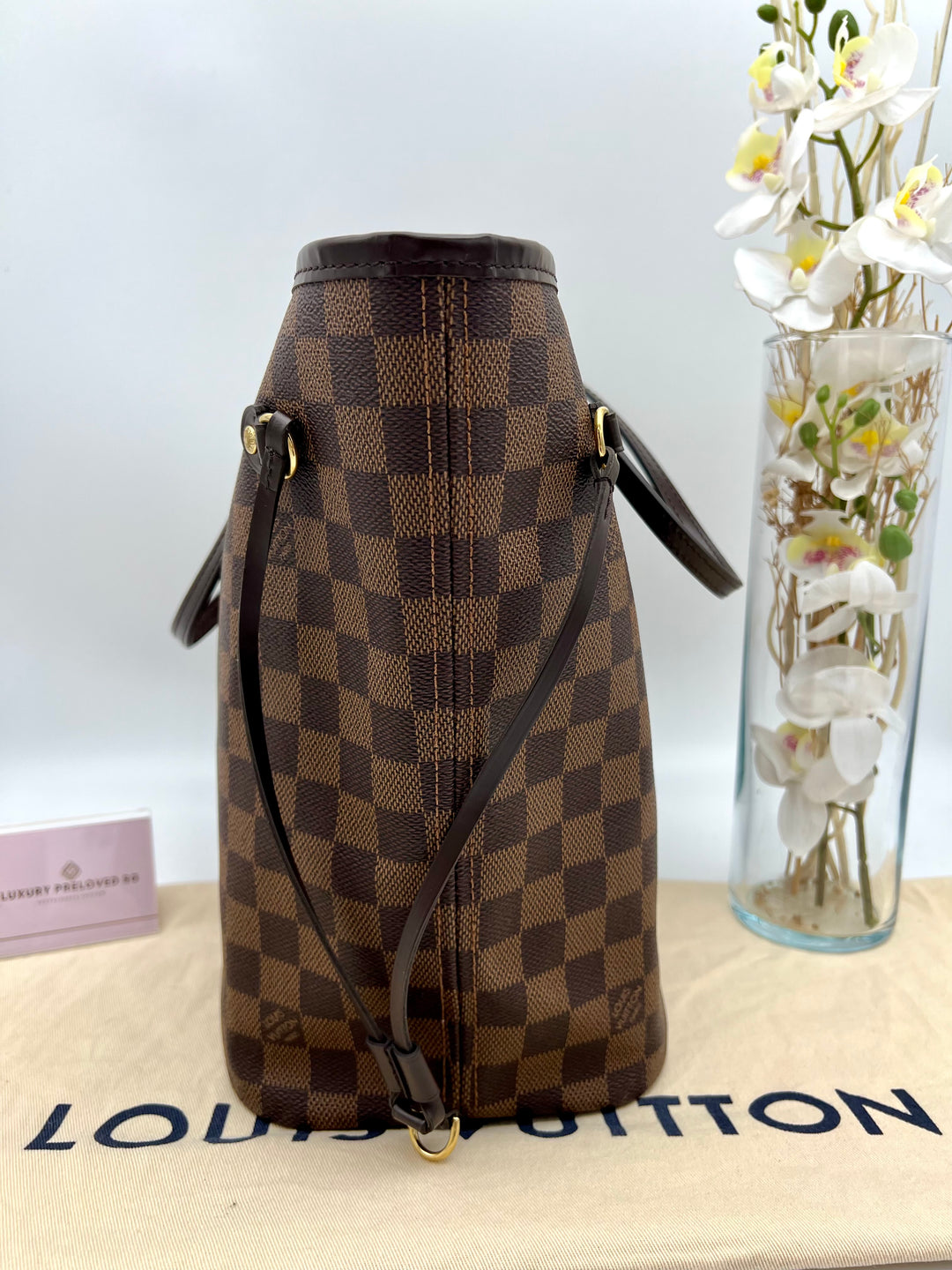 LOUIS VUITTON NEVERFULL MM DAMIER W/ POUCH (RFID)