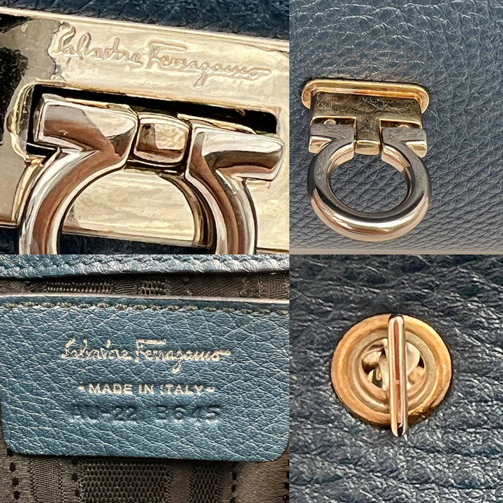 FERRAGAMO GANCINI FLAP SLING BAG