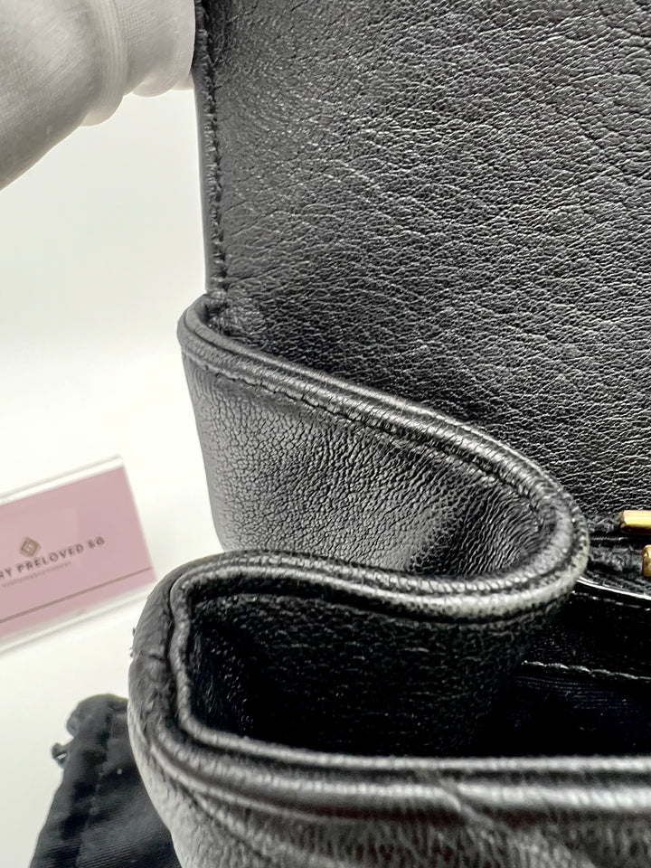 YVES SAINT LAURENT MONOGRAM ENVELOPE GHW