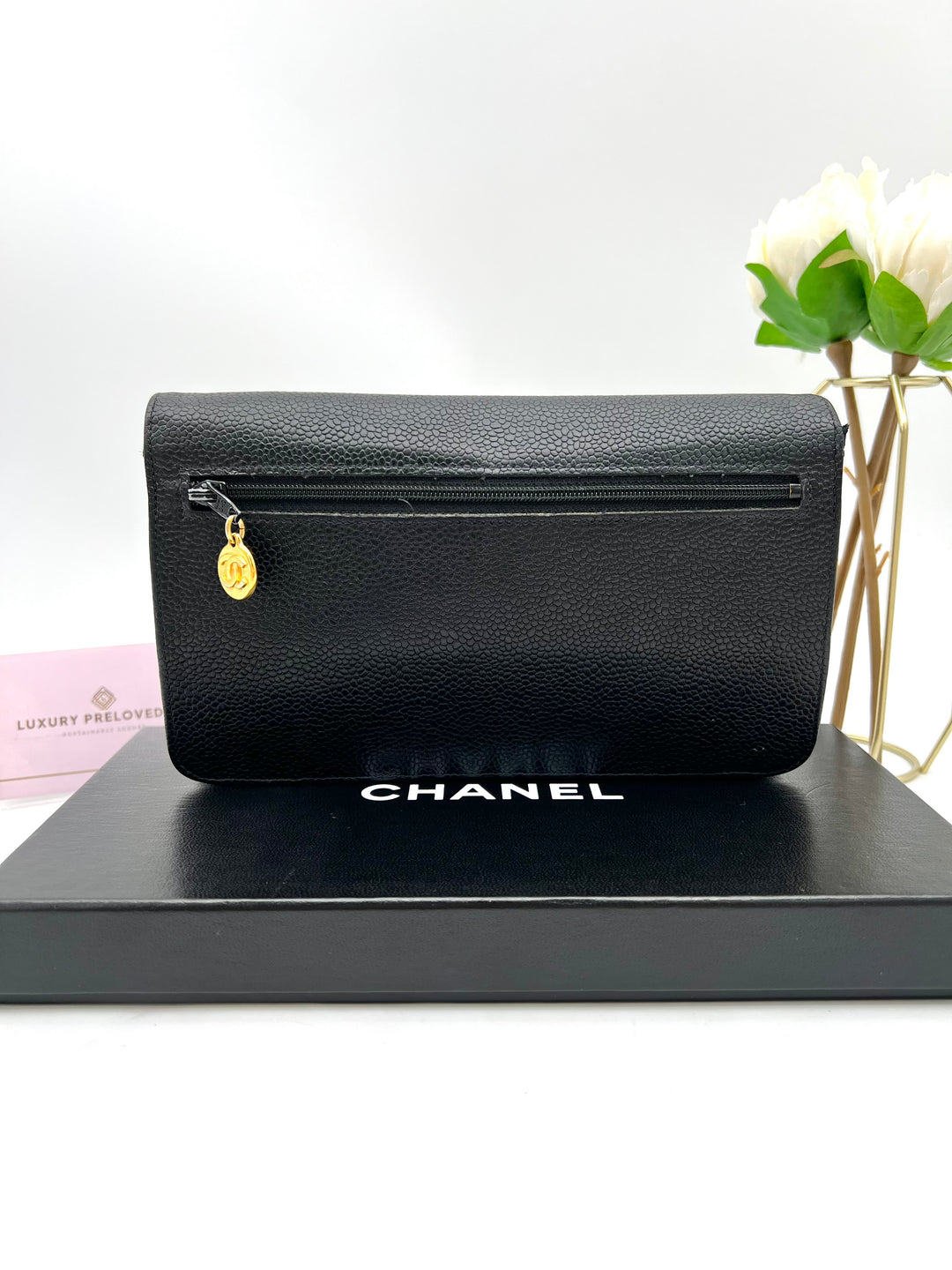 CHANEL CAVIAR TIMELESS CLUTCH
