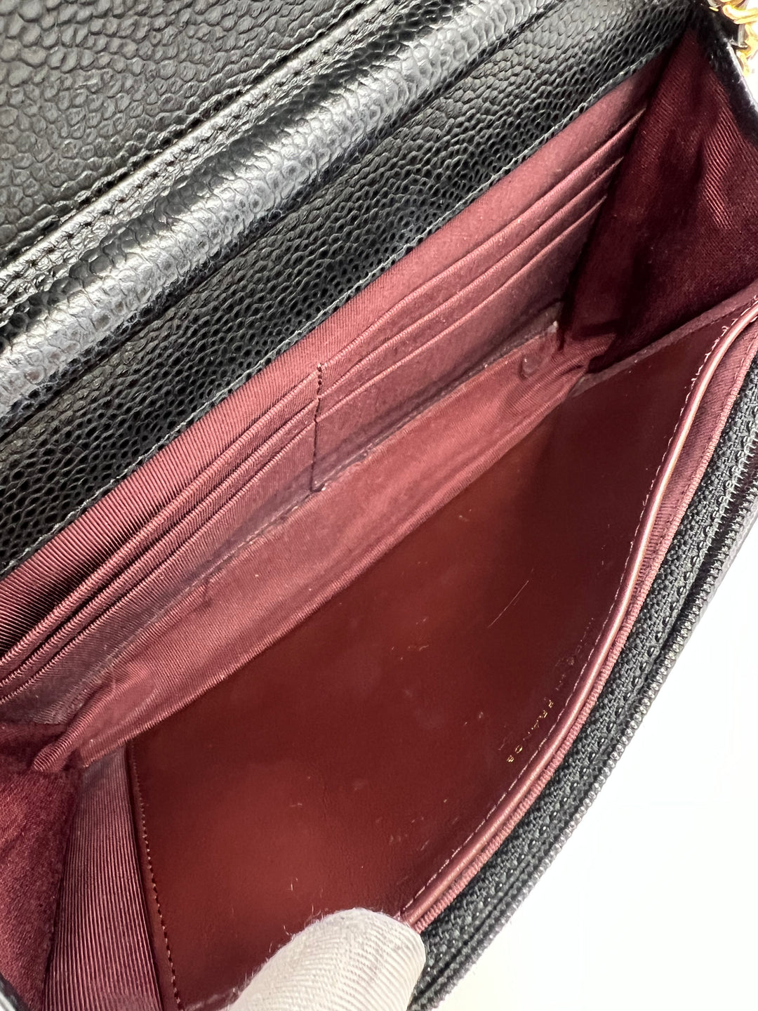 CHANEL CAVIAR WALLET ON CHAIN