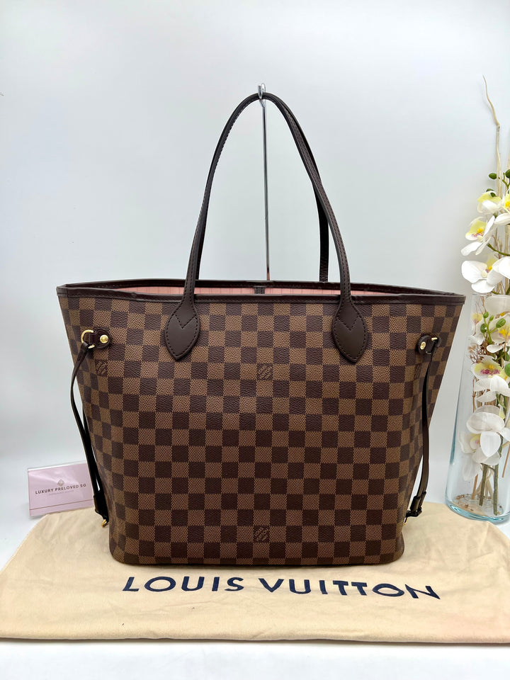 LOUIS VUITTON NEVERFULL MM DAMIER W/ POUCH (RFID)