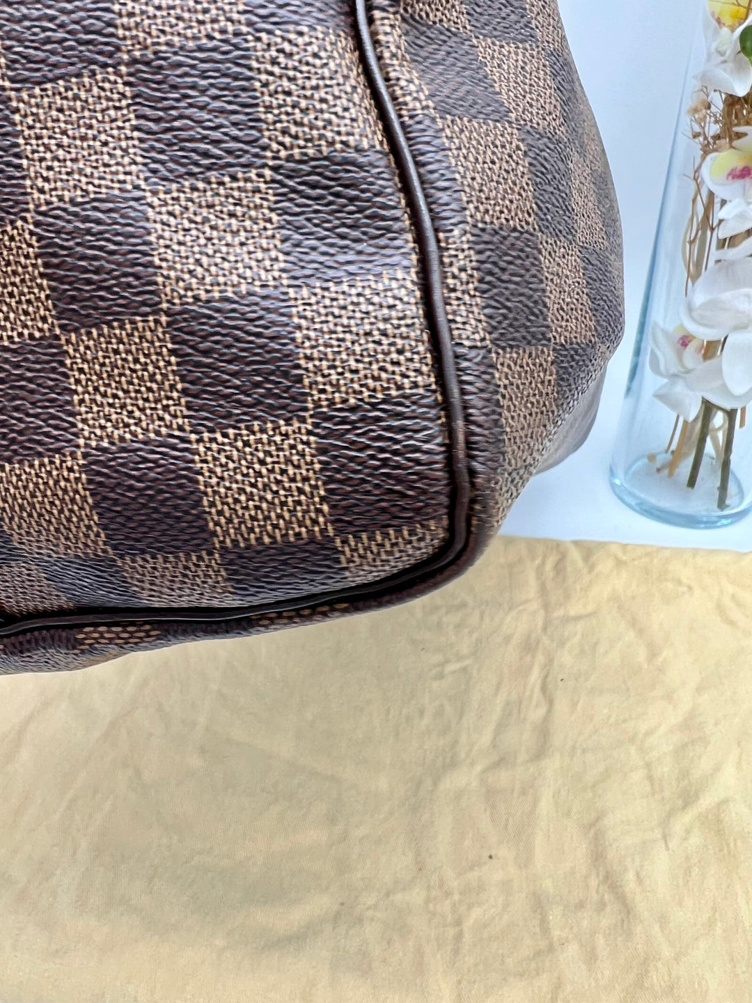 LOUIS VUITTON BANDOULIERE 35 DAMIER EBENE