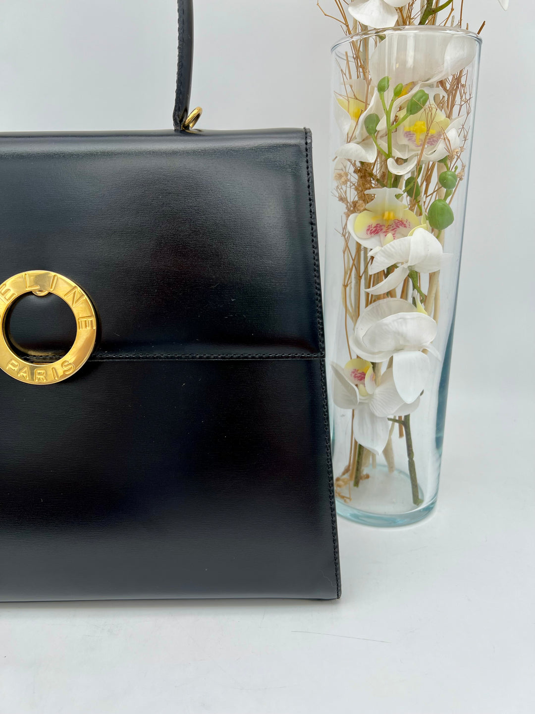 CELINE VINTAGE CALF LEATHER 2 WAY BAG