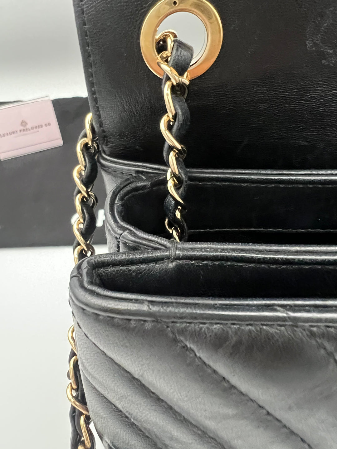 CHANEL TRENDY CHEVRON LAMBSKIN NO.25