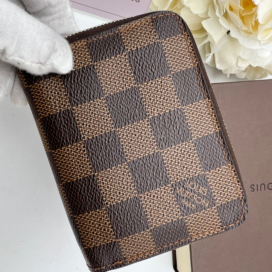 LOUIS VUITTON DAMIER EBENE ZIPPY SHORT WALLET