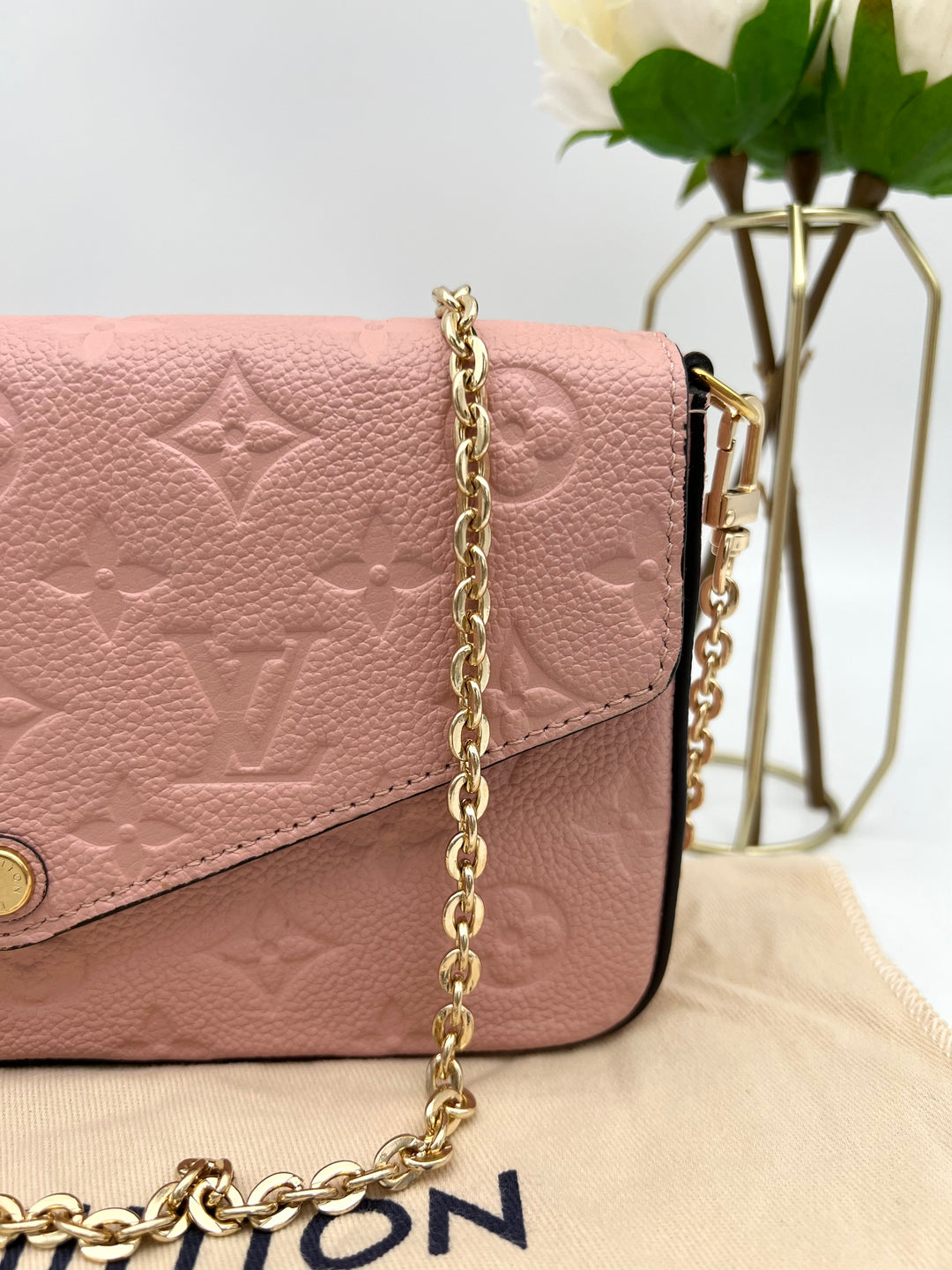 LOUIS VUITTON FELICIE EMPRIENTE LEATHER