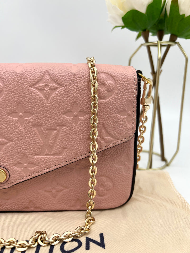 LOUIS VUITTON FELICIE EMPRIENTE LEATHER