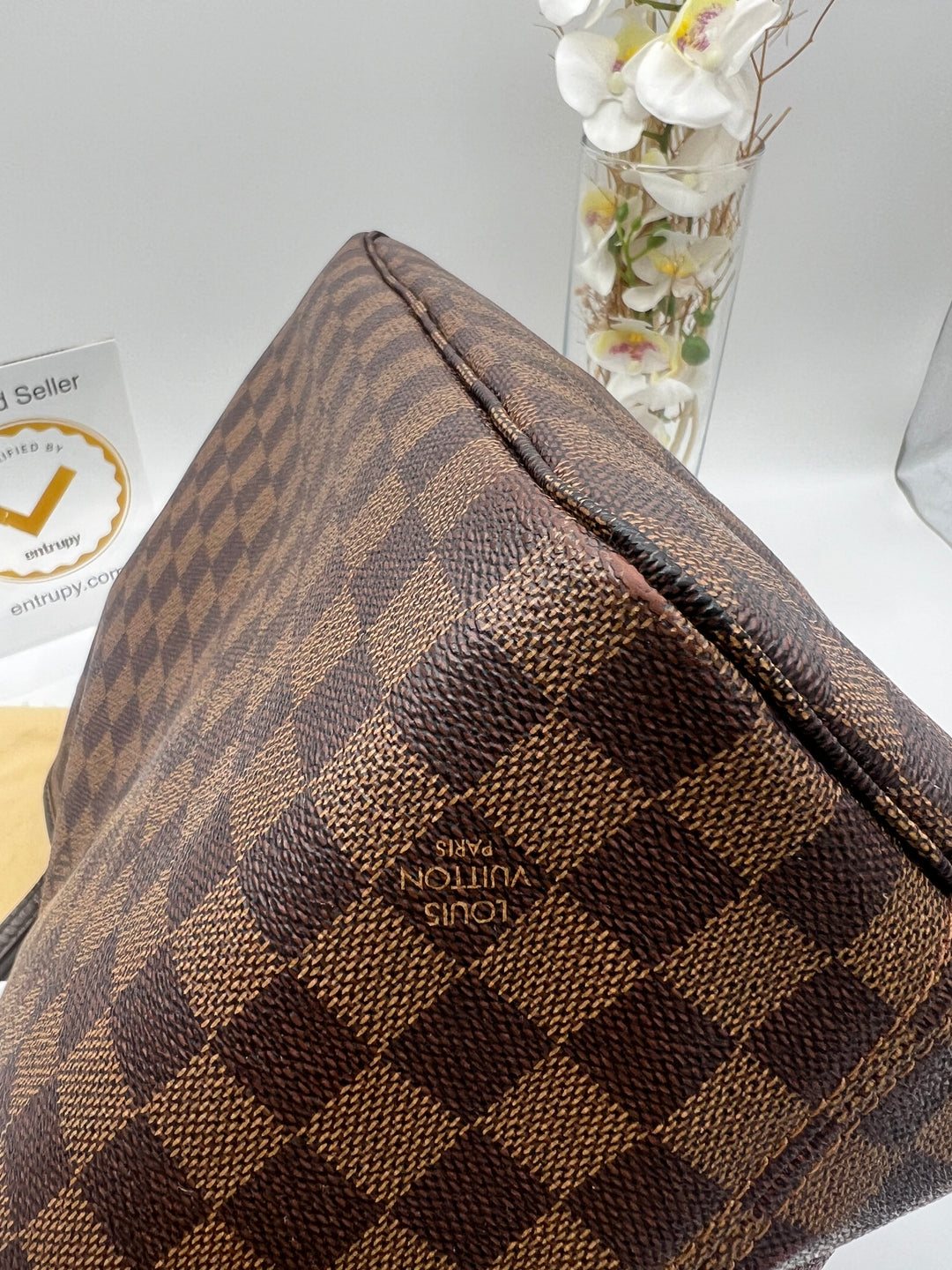 LOUIS VUITTON NEVERFULL MM DAMIER EBENE