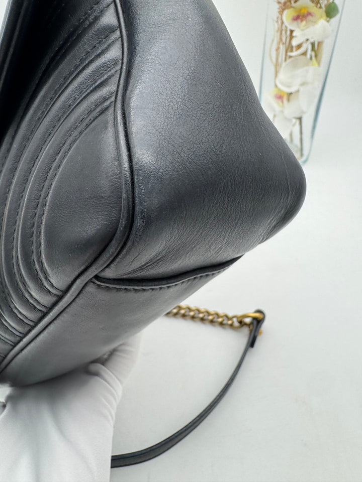 GUCCI MARMONT QUILTED GHW SHOULDER BAG
