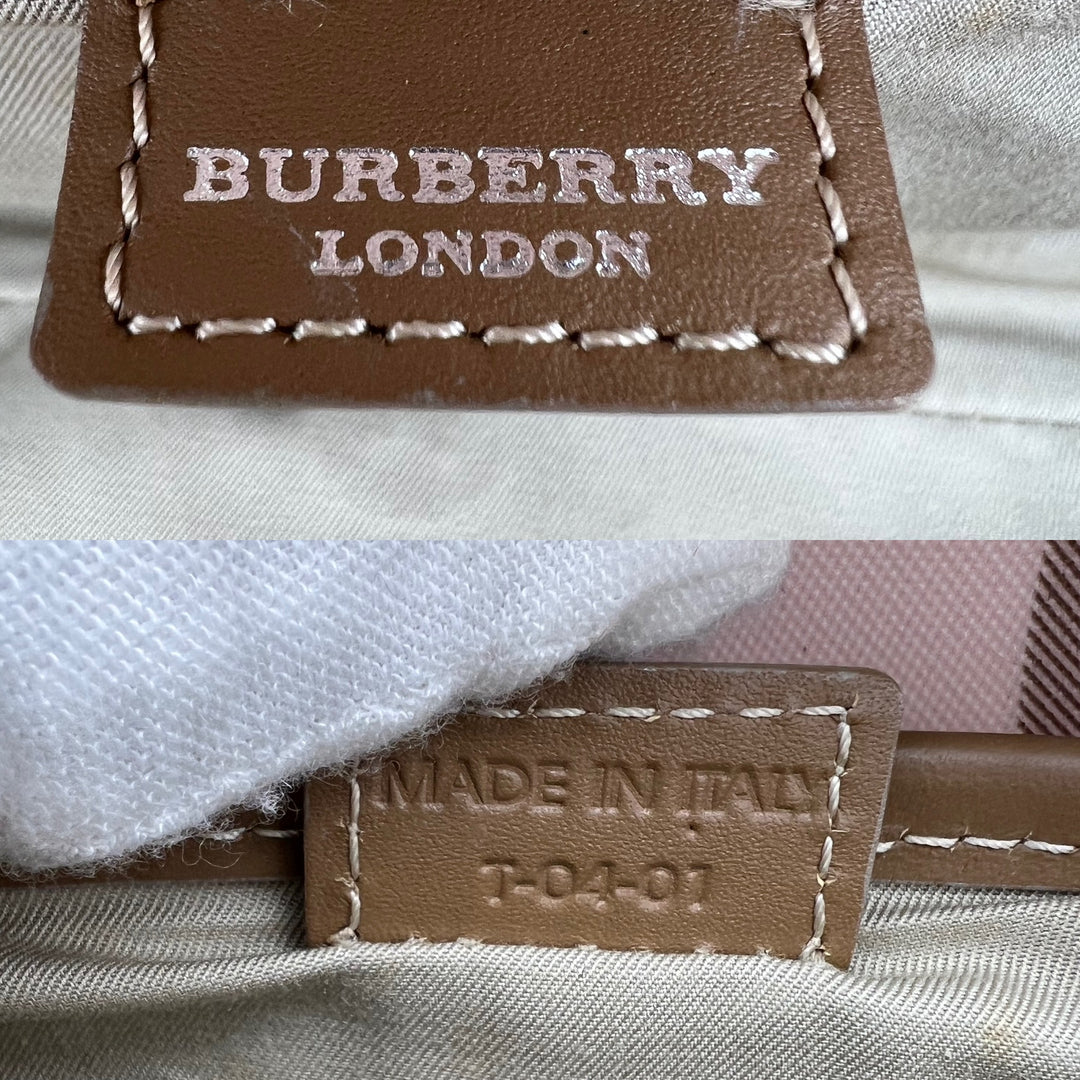 BURBERRY LONDON PVC SHOULDER  BAG W/ WRISTLET