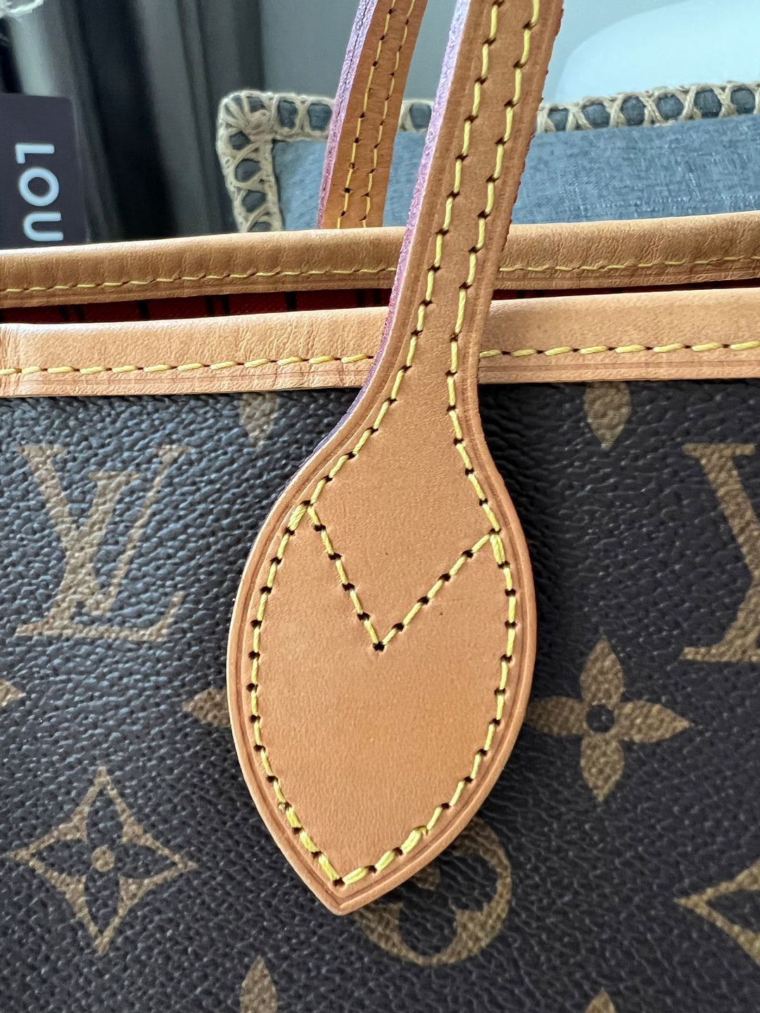 LOUIS VUITTON NEVERFULL MM MONOGR W/ POUCH ( RFID )